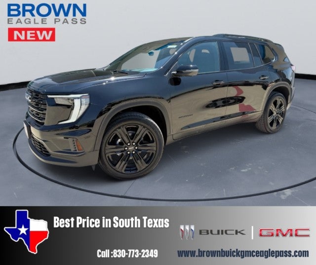 2026 GMC Acadia Elevation in Ebony Twilight Metallic — front three-quarter view