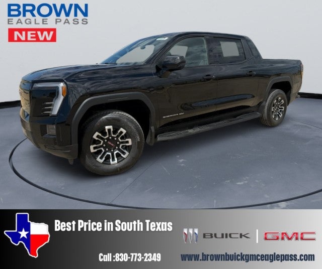 2026 GMC Sierra EV Elevation Standard Range in Onyx Black — front three-quarter view