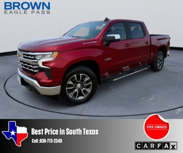 2024 Chevrolet Silverado 1500 LT in Radiant Red Tintcoat — front three-quarter view