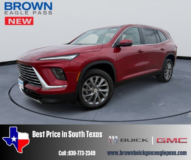 2026 Buick Enclave Preferred in Cherry Red Tintcoat — front three-quarter view