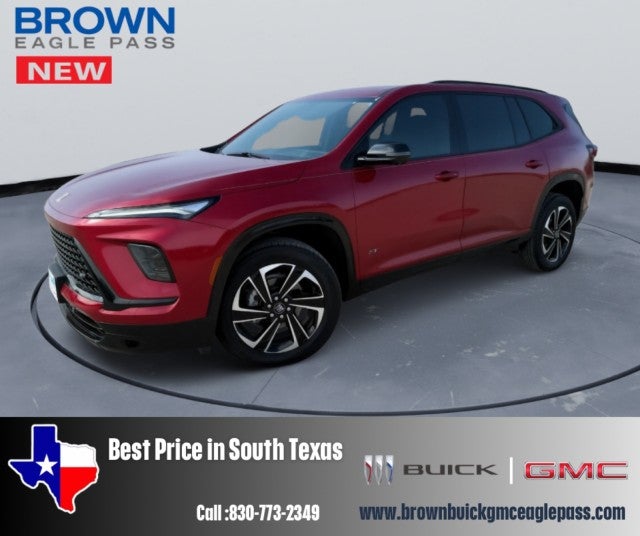 2026 Buick Enclave Sport Touring in Cherry Red Tintcoat — front three-quarter view