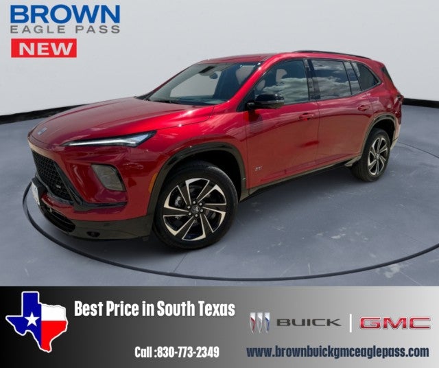 2026 Buick Enclave Sport Touring in Cherry Red Tintcoat — front three-quarter view