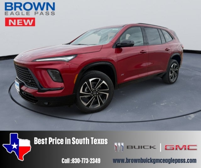 2026 Buick Enclave Sport Touring in Cherry Red Tintcoat — front three-quarter view