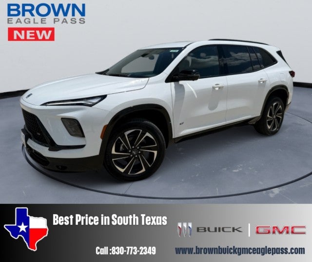 2026 Buick Enclave Sport Touring in Summit White — front three-quarter view