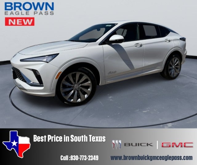2026 Buick Envista Avenir in White Frost Tricoat — front three-quarter view