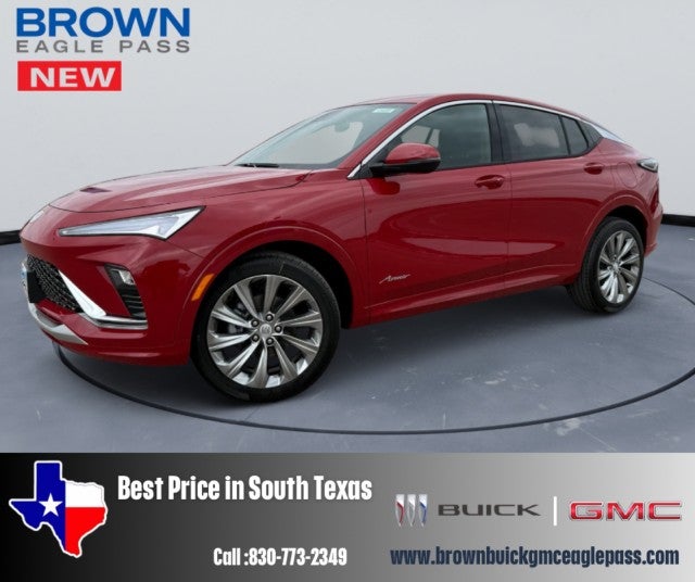2026 Buick Envista Avenir in Brilliant Red — front three-quarter view