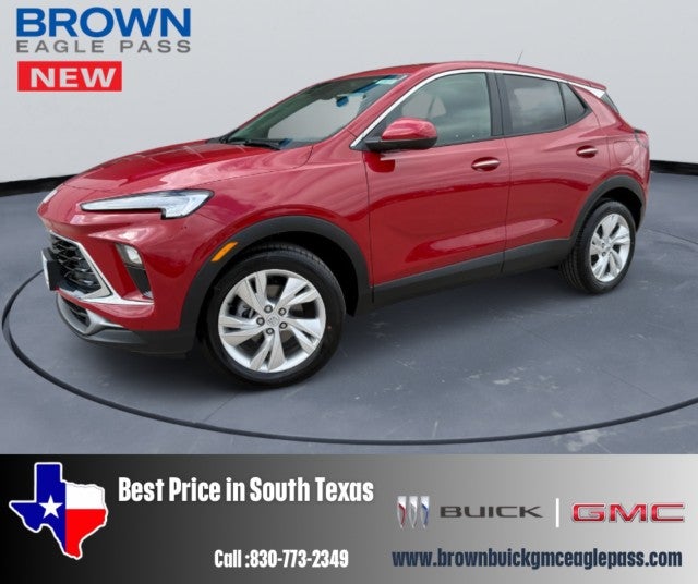 2026 Buick Encore GX Preferred in Brilliant Red — front three-quarter view