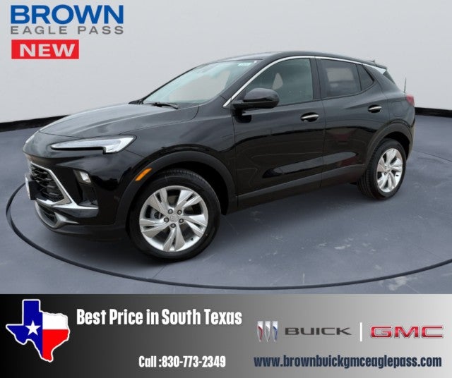 2026 Buick Encore GX Preferred in Ebony Twilight Metallic — front three-quarter view