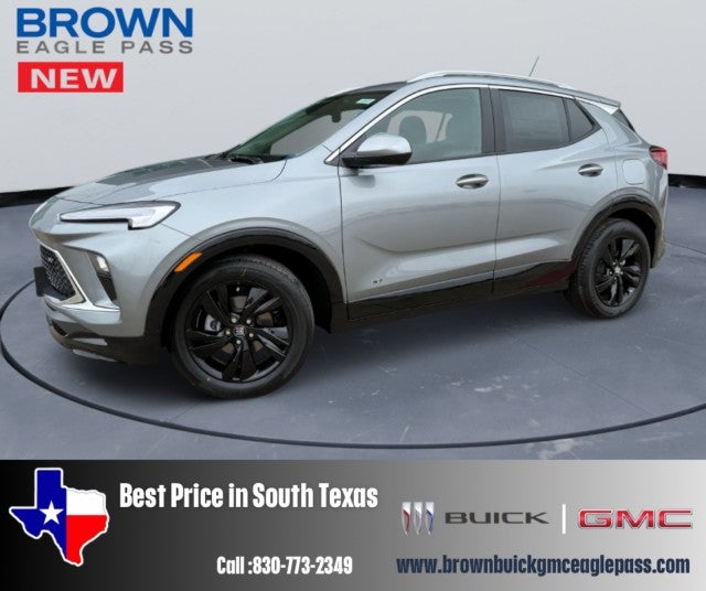 2026 Buick Encore GX Sport Touring in Moonstone Gray Metallic — front three-quarter view