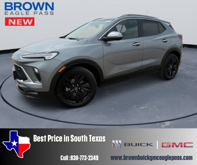 2026 Buick Encore GX Sport Touring in Moonstone Gray Metallic — front three-quarter view
