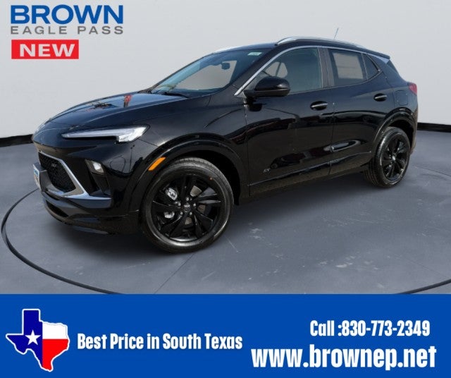 2026 Buick Encore GX Sport Touring in Ebony Twilight Metallic — front three-quarter view